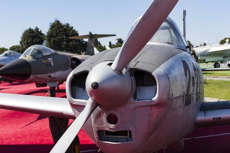 ISTANBUL, TURKEY - 4 APRIL, 2017: Museum of aviation in Istanbul is represented by a large...