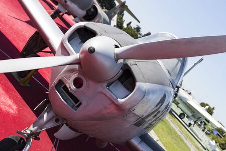ISTANBUL, TURKEY - 4 APRIL, 2017: Museum of aviation in Istanbul is represented by a large...