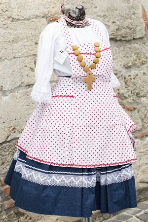 BUDAPEST, HUNGARY - AUGUST 19, 2017: Traditional folk fair in honor of Saint Istvn and the first bread in Hungary with folk masters. Budapest. Hungaryのeditorial素材