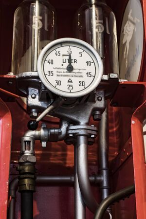 VIENNA, AUSTRIA - 24 AUGUST 2017: The technical museum in Vienna exhibits the exposition presents the history of the development of vehicles and motorbikes moped bicycles.のeditorial素材