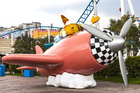 ISTANBUL, TURKEY - 8 APRIL, 2017: Vialand themed entertainment amusement parkのeditorial素材