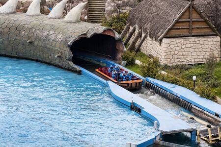 ISTANBUL, TURKEY - 8 APRIL, 2017: Vialand themed entertainment amusement park