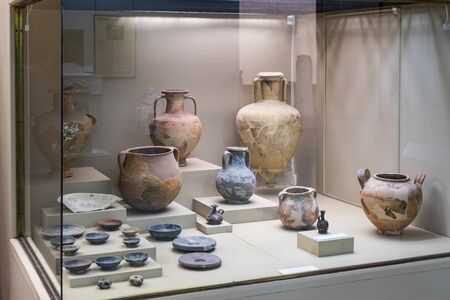 ISTANBUL, TURKEY - 4 APRIL, 2017: Museum of Archeology in Istanbul, ancient exhibits of ancient...