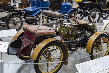 MUNICH, GERMANY - NOVEMBER 26, 2018: Collection of historically known Deutsches Museum Verkehrszentrum.のeditorial素材
