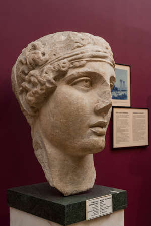ISTANBUL, TURKEY - 4 APRIL, 2017: Museum of Archeology in Istanbul, ancient exhibits of ancient...