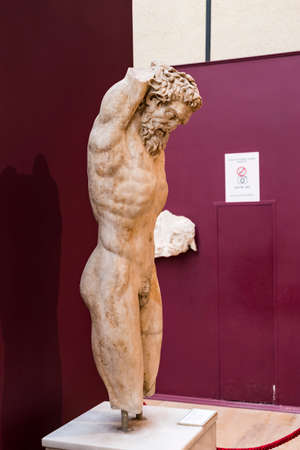 ISTANBUL, TURKEY - 4 APRIL, 2017: Museum of Archeology in Istanbul, ancient exhibits of ancient empires inhabiting the territory of present-day Turkeyのeditorial素材