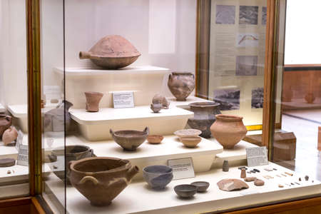 ISTANBUL, TURKEY - 4 APRIL, 2017: Museum of Archeology in Istanbul, ancient exhibits of ancient empires inhabiting the territory of present-day Turkeyのeditorial素材