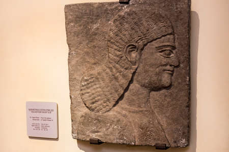 ISTANBUL, TURKEY - 4 APRIL, 2017: Museum of Archeology in Istanbul, ancient exhibits of ancient empires inhabiting the territory of present-day Turkeyのeditorial素材