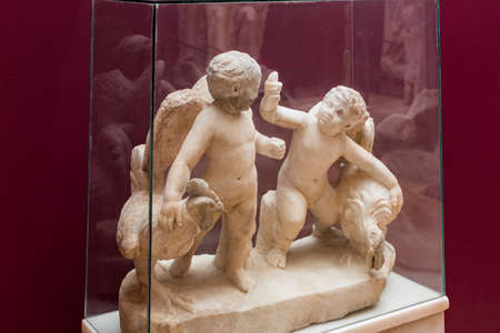 ISTANBUL, TURKEY - 4 APRIL, 2017: Museum of Archeology in Istanbul, ancient exhibits of ancient...