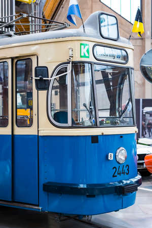MUNICH, GERMANY - NOVEMBER 26, 2018: Collection of historically known Deutsches Museum Verkehrszentrum.のeditorial素材