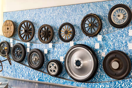 MUNICH, GERMANY - NOVEMBER 26, 2018: Collection of historically known Deutsches Museum Verkehrszentrum.のeditorial素材