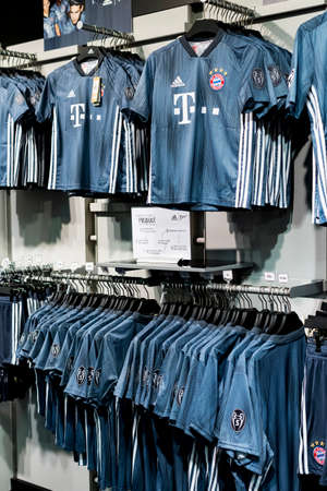 MUNICH, GERMANY - NOVEMBER 25, 2018: Allianz Arena.のeditorial素材