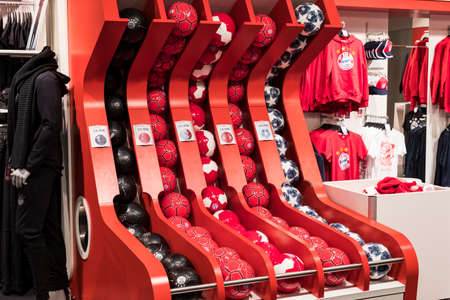 MUNICH, GERMANY - NOVEMBER 25, 2018: Allianz Arena.のeditorial素材