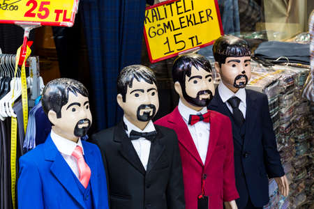 ISTANBUL, TURKEY - 6 JUNE, 2016: Streets with visitors sellers and goods in the oldest market of Constantinople Grand Bazaar.のeditorial素材