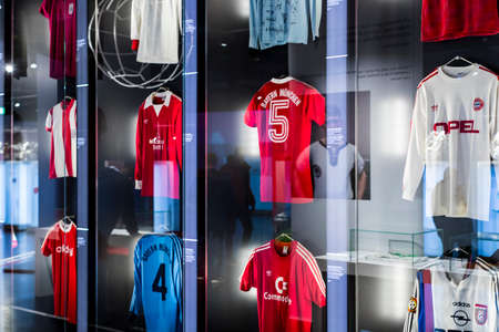 MUNICH, GERMANY - NOVEMBER 25, 2018: Located on the territory of the Allianz Arena, Munich Bavaria