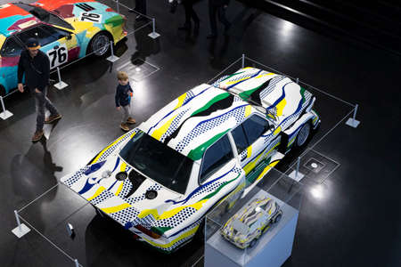 MUNICH, GERMANY - NOVEMBER 24, 2018: Exhibition of the BMW Museum.