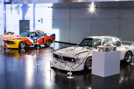 MUNICH, GERMANY - NOVEMBER 24, 2018: Exhibition of the BMW Museum.のeditorial素材