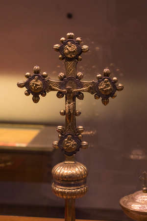 6 JUNE 2018, MILAN, ITALY: The exposition of the luxury belongings of the nobles of Milan is exhibited in the Sforza Castle Museum.のeditorial素材