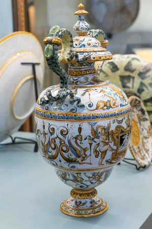 6 JUNE 2018, MILAN, ITALY: The exposition of the luxury belongings of the nobles of Milan is exhibited in the Sforza Castle Museum.のeditorial素材