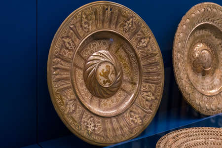 6 JUNE 2018, MILAN, ITALY: The exposition of the luxury belongings of the nobles of Milan is exhibited in the Sforza Castle Museum.のeditorial素材