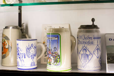 MUNICH, GERMANY - NOVEMBER 24, 2018: Expositions of the Oktoberfest festival.のeditorial素材