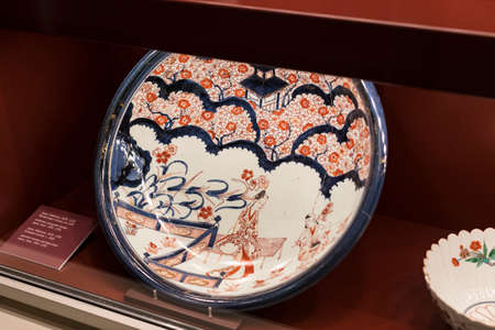 MUNICH, GERMANY - NOVEMBER 27, 2018: Crockery and cutlery sets from the Bavarian Kings collection in the museum residenz (Munich Residenz)のeditorial素材