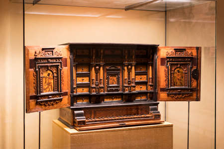 MUNICH, GERMANY - NOVEMBER 27, 2018: Exposition of luxury items and art of nobles, Bavarian National...