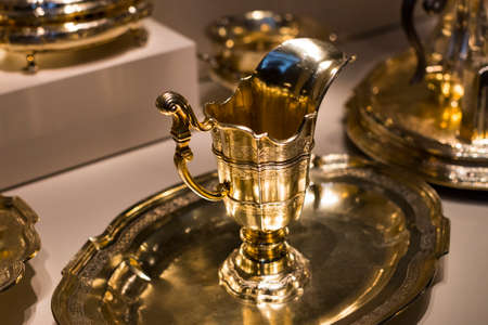 MUNICH, GERMANY - NOVEMBER 27, 2018: Exposition of luxury items and art of nobles, Bavarian National Museum in Munich.のeditorial素材