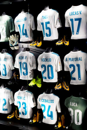 soccer jersey in a shop window