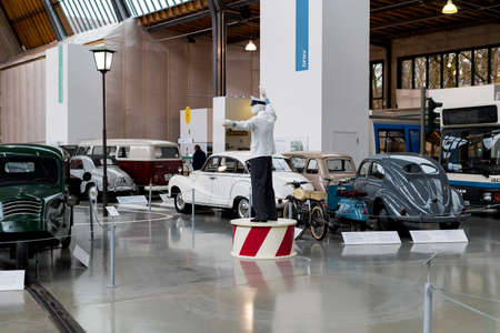 Exhibition of old cars in the Museum of Automobile Industry