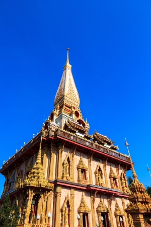 Thai Temple Wat Chalong in Phuket, Thailand.の写真素材
