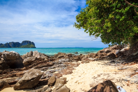 Bamboo island, Phi Phi, Krabi province, Thailand の写真素材