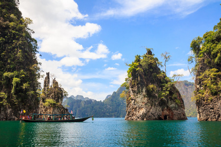 Rocks in Khao Sok National Parkの写真素材