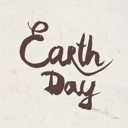 Handwritten inscriptions for Earth Day.のイラスト素材