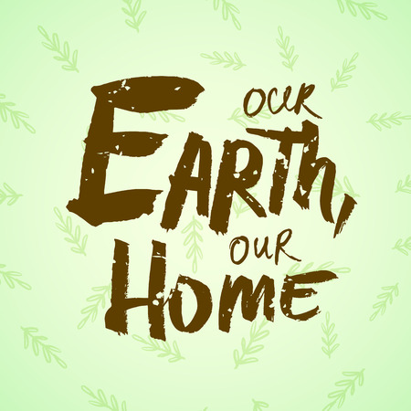 Handwritten inscriptions for Earth Day. のイラスト素材