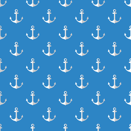 Anchor Seamless Pattern flat design  Illustrationのイラスト素材