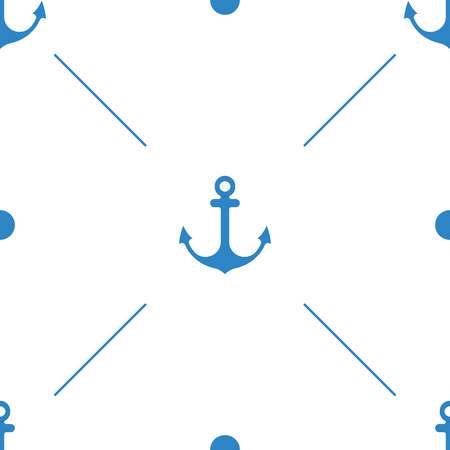 Anchor Seamless Pattern flat design  Illustrationのイラスト素材