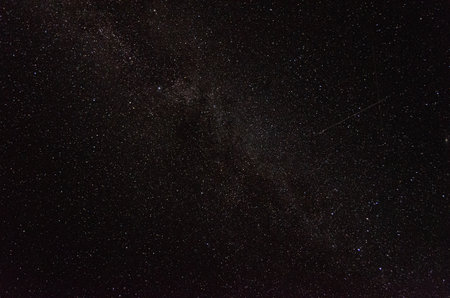 starry sky. Millions of stars. milky way. shooting starの写真素材