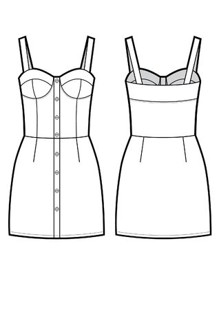 vector elegant dressのイラスト素材