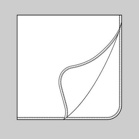 Newborn baby blanket. Blanket mockup.のイラスト素材
