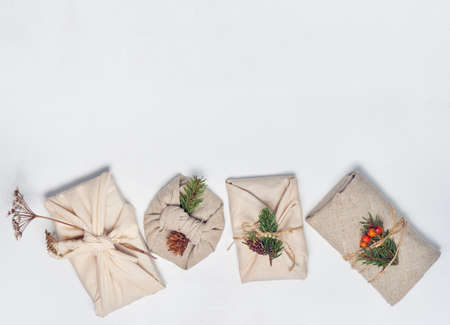 Zero waste and eco friendly christmas concept.の写真素材