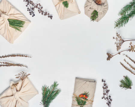 Zero waste and eco friendly christmas concept.の写真素材
