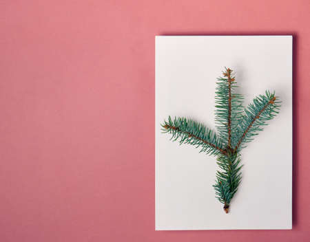 Paper blank mock up, decorations, isolated on yellow.の写真素材