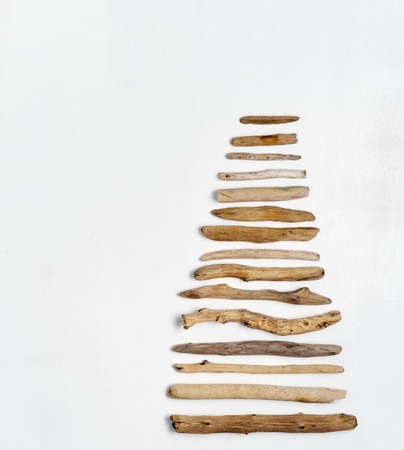 Christmas Tree made with driftwood.