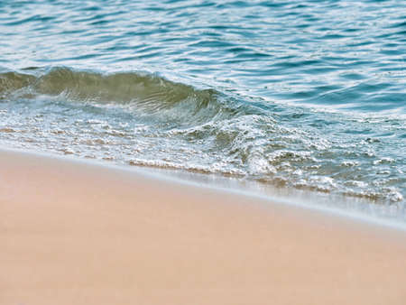 Beach sand sea water summer background.の写真素材