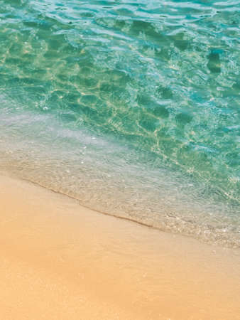 Beach sand sea water summer background.の写真素材