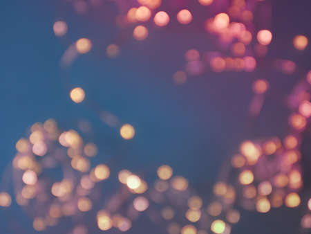Christmas bokeh background. Christmas lights. Blurred bokeh.の写真素材