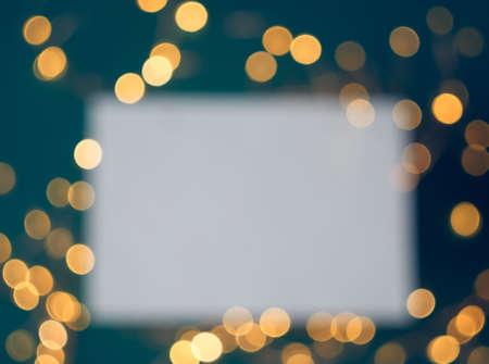 Christmas bokeh background. Christmas lights. Blurred bokeh.の写真素材
