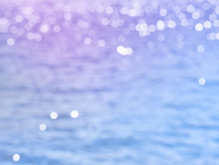 Background of bokeh on surface water.の写真素材