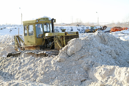 Snow Removal in Russiaのeditorial素材